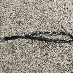 Black Urban outfitters belt with silver details